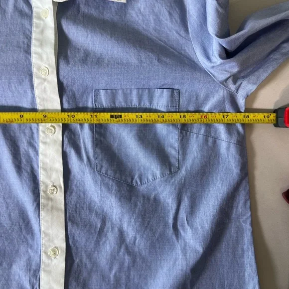 J. Crew Women’s Chambray Business Casual Dress Size 2 Blue & White Classy - Picture 6 of 8